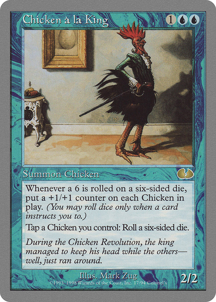 Poulet à la King (UGL-017) - Non collé 
