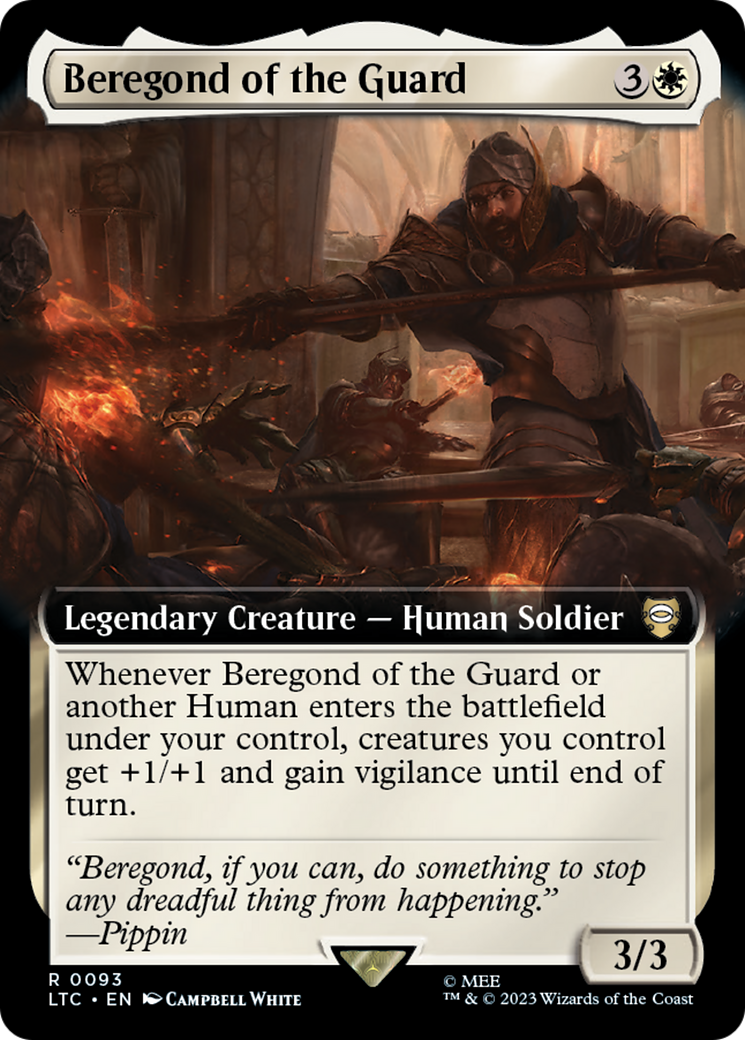 Beregond of the Guard (Extended Art) (LTC-093) - Tales of Middle-earth Commander: (Extended Art)