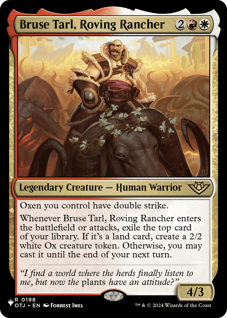Bruse Tarl, Roving Rancher (LIST-OTJ-198) - The List