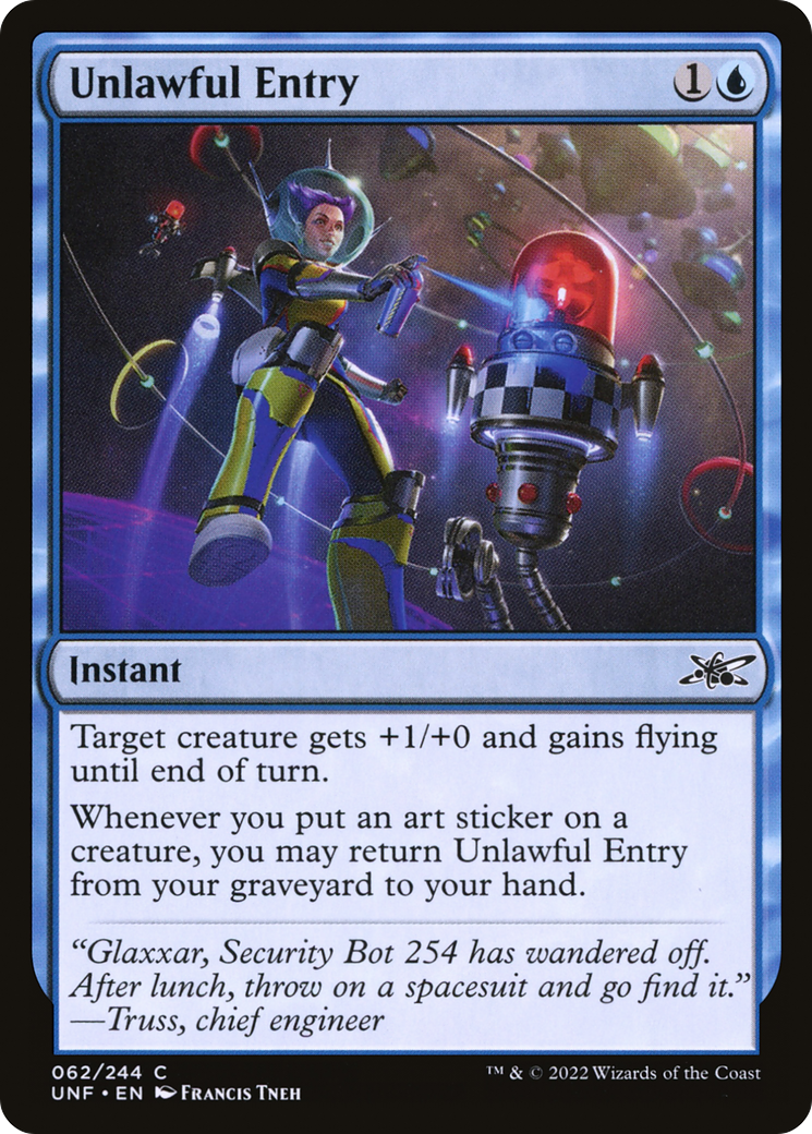 Entrée illégale (UNF-062) - Unfinity Foil 
