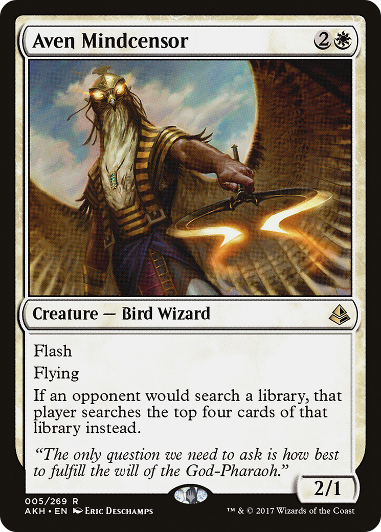 Aven Mindcensor (AKH-005) - Feuille d'Amonkhet 
