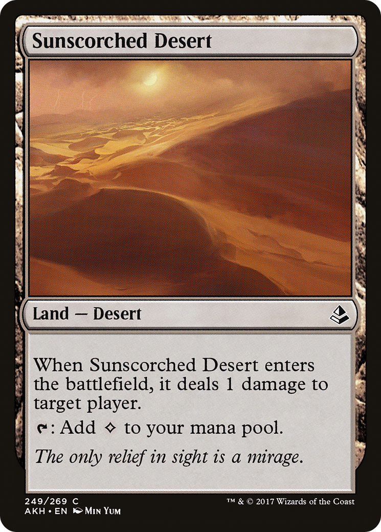 Désert brûlé par le soleil (AKH-249) - Feuille d'Amonkhet 