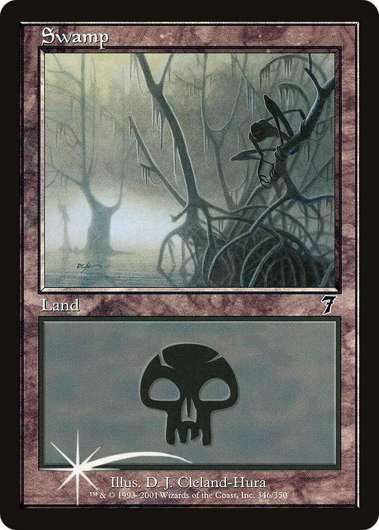 Swamp (346) (7ED-346★) - Seventh Edition Foil