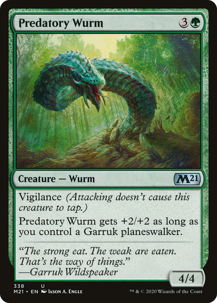 Predatory Wurm (M21-338) - Core Set 2021