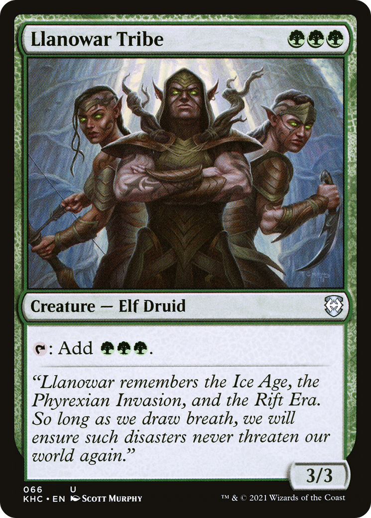 Tribu Llanowar (KHC-066) - Commandant Kaldheim 