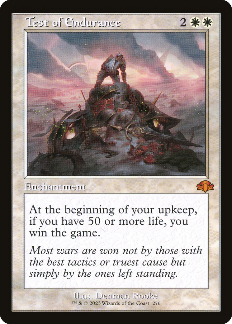 Test of Endurance (Retro Frame) (DMR-276) - Dominaria Remastered Foil
