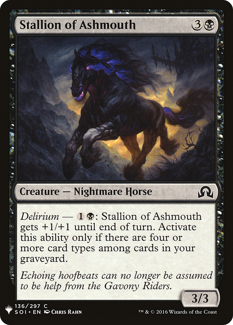 Stallion of Ashmouth (LIST-SOI-136) - The List