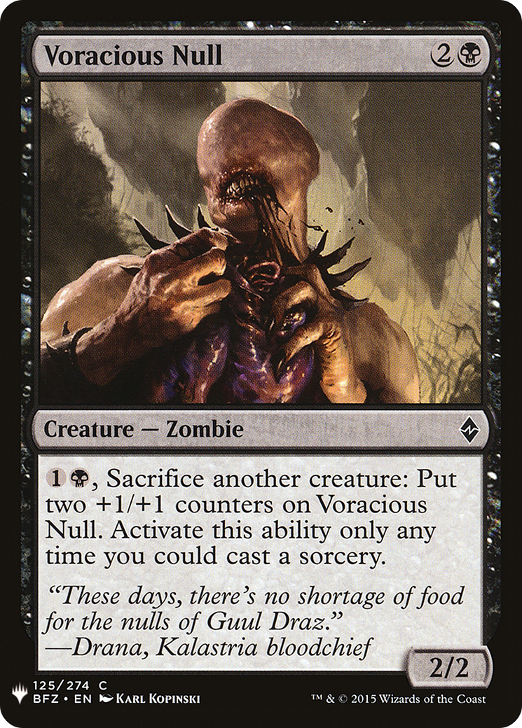Voracious Null (LIST-BFZ-125) - The List