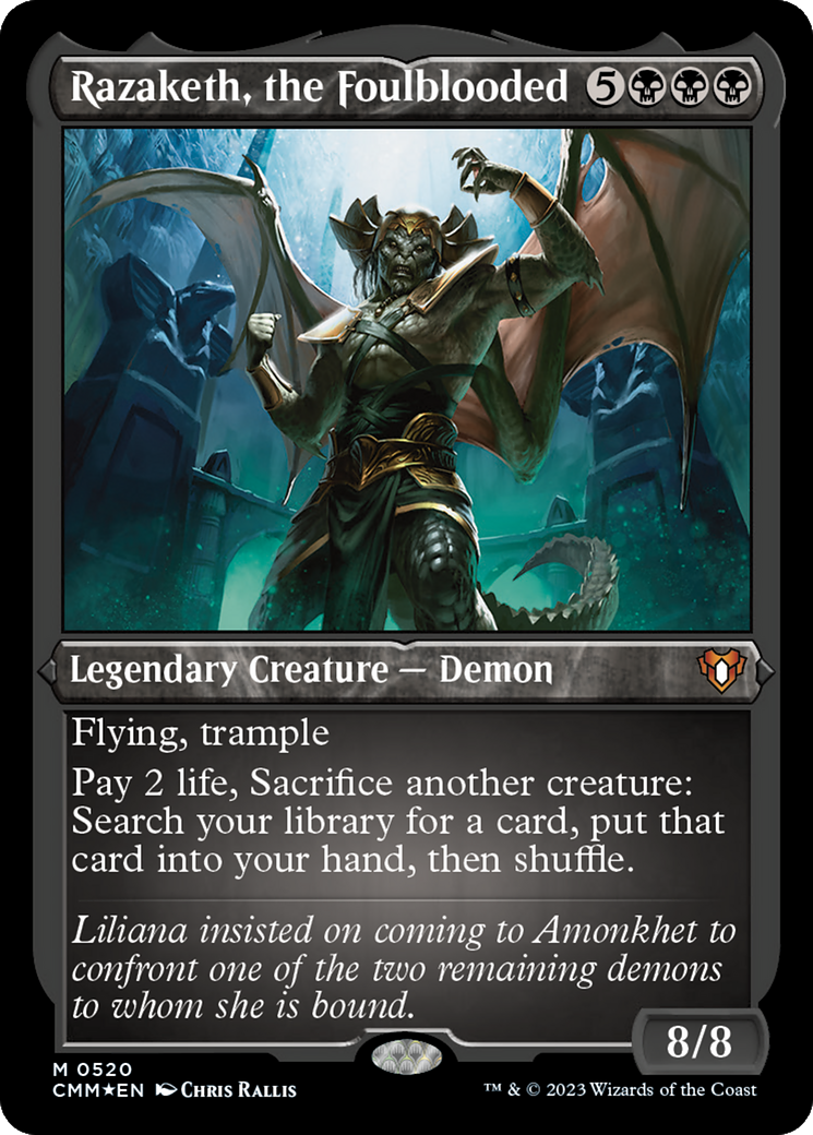 Razaketh, le Sang-Frouble (CMM-520) - Commander Masters Etched Foil 