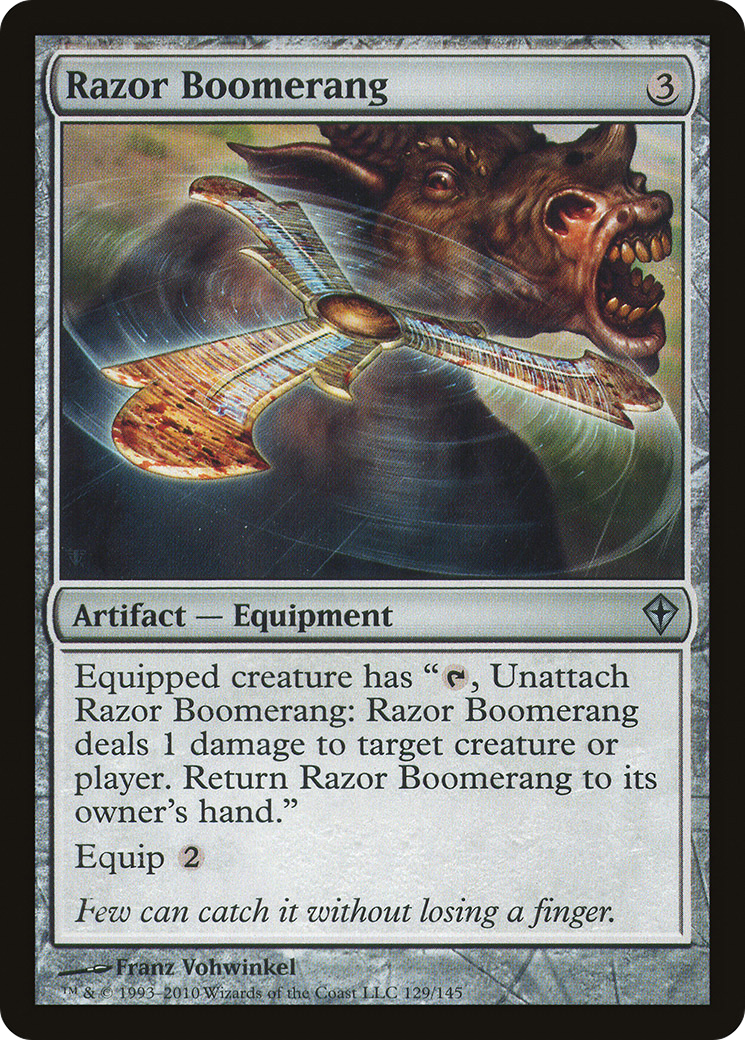 Boomerang Razor (WWK-129) - Worldwake Foil 