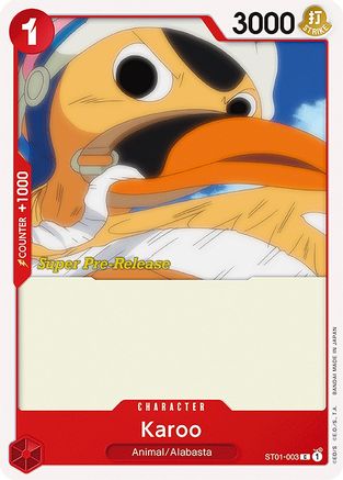 Karoo (ST01-003) - Deck de démarrage pré-version 1 : L'équipage du Chapeau de paille 