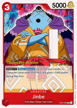 Jinbe (ST01-005) - Deck de démarrage pré-version 1 : L'équipage du Chapeau de paille 