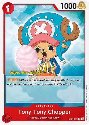 Tony Tony.Chopper (ST01-006) - Super Deck de démarrage pré-version 1 : L'équipage du Chapeau de Paille 