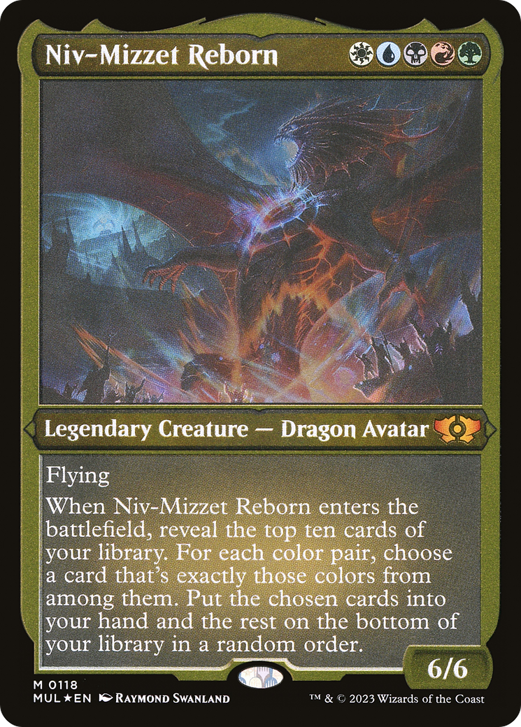 Niv-Mizzet Reborn (MUL-118) - Feuille gravée Multiverse Legends 