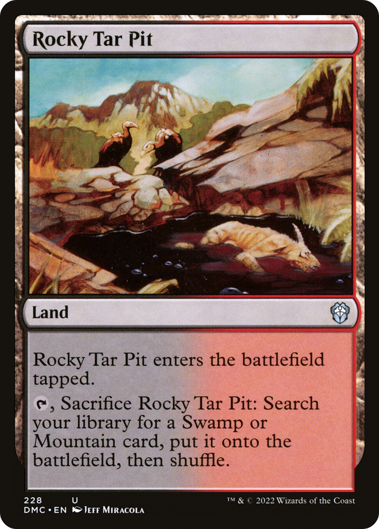 Rocky Tar Pit (DMC-228) - Commandant Uni de Dominaria 