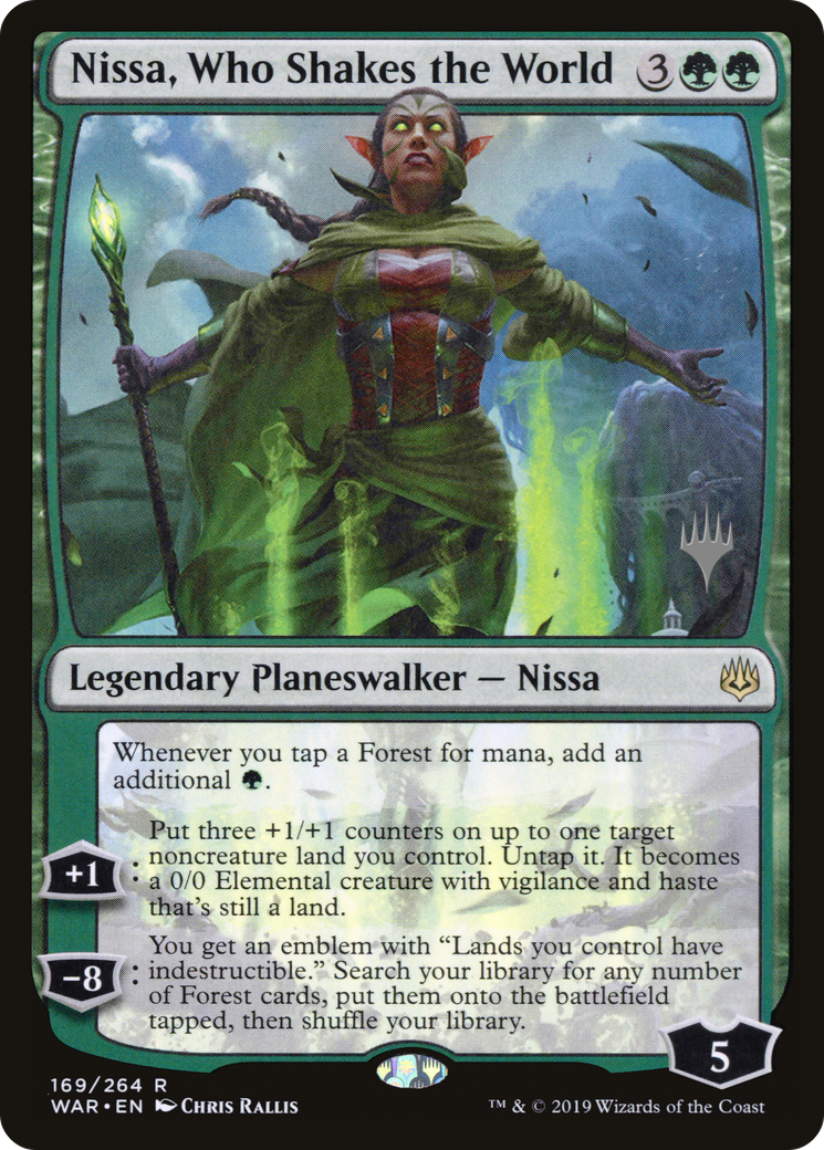 Nissa, Who Shakes the World (PPELD-169) - War of the Spark Promos