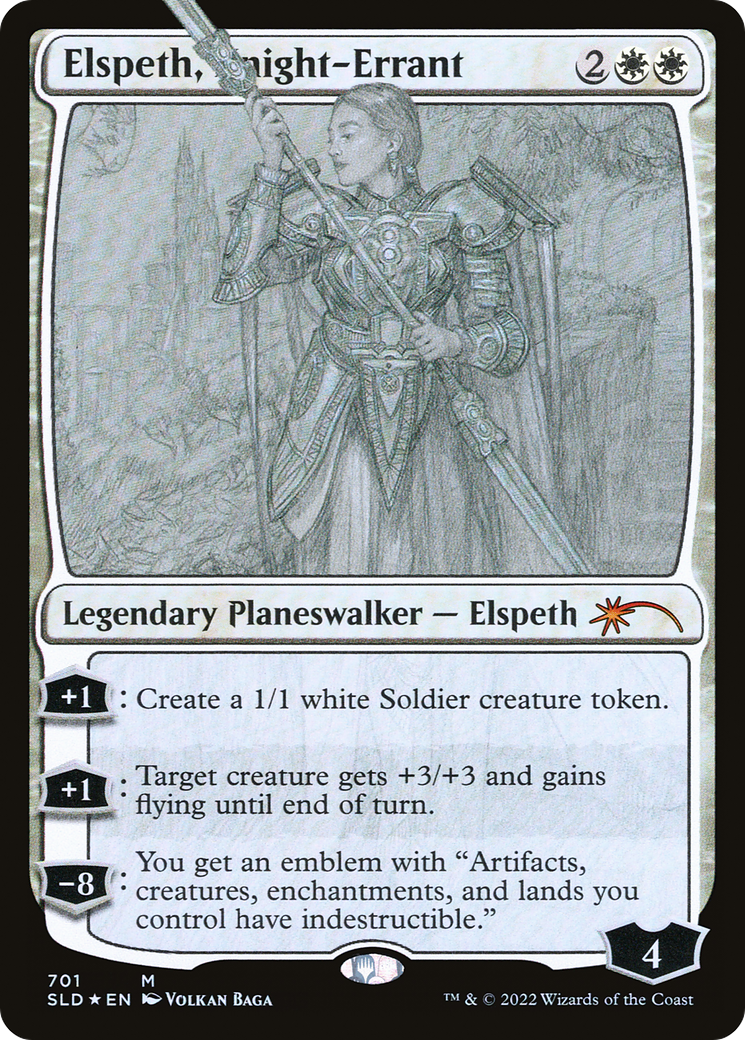 Elspeth, Chevalier errant (SLD-701) - Feuille de butin Secret Lair 