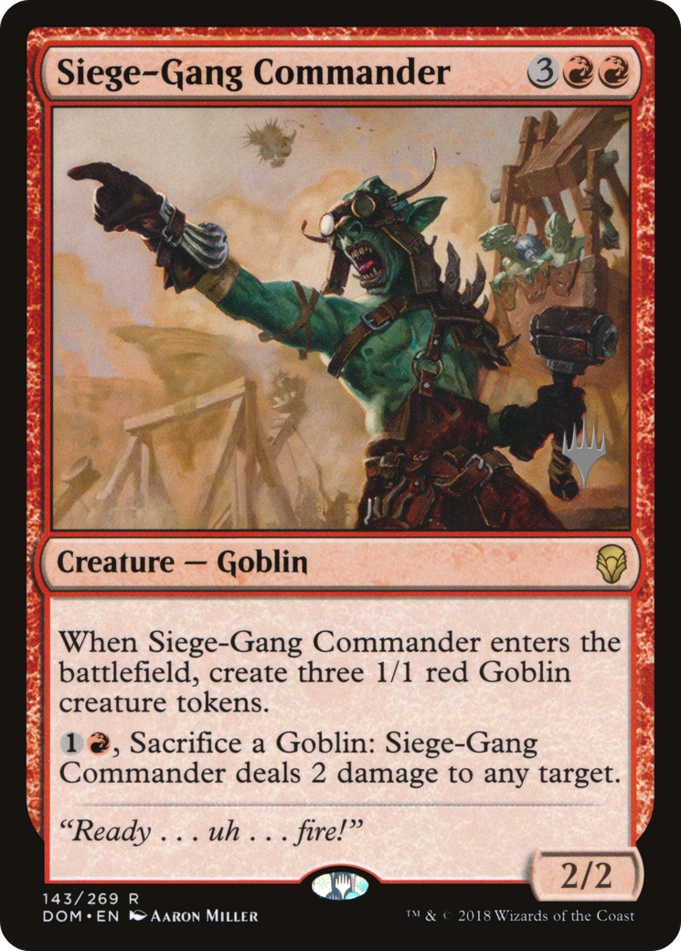 Commandant des gangs de siège (PDOM-143P) - Dominaria Promos 