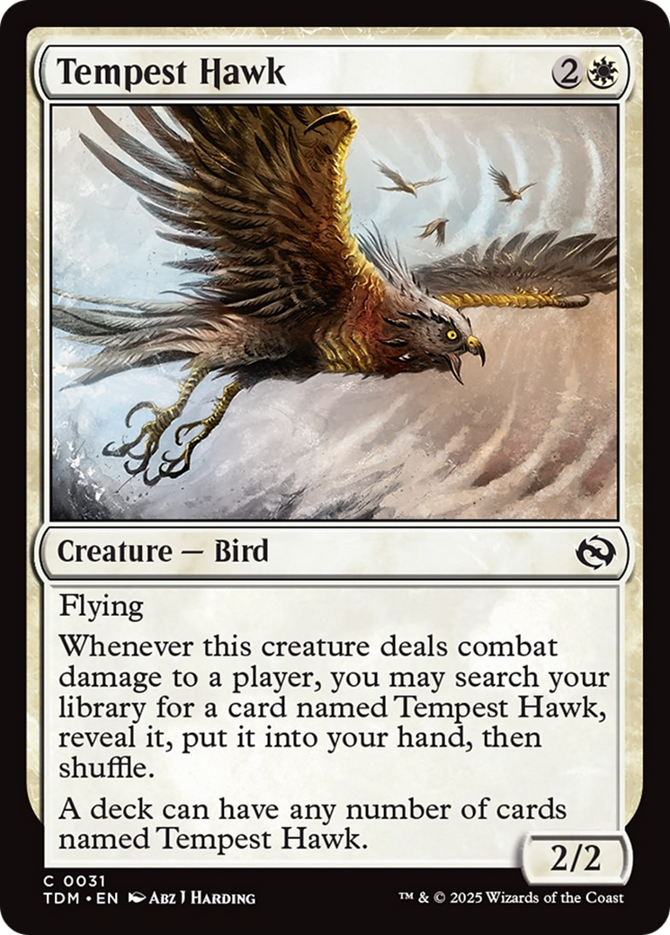 Faucon de la Tempête (TDM-031) - Tarkir : Dragonstorm Foil 