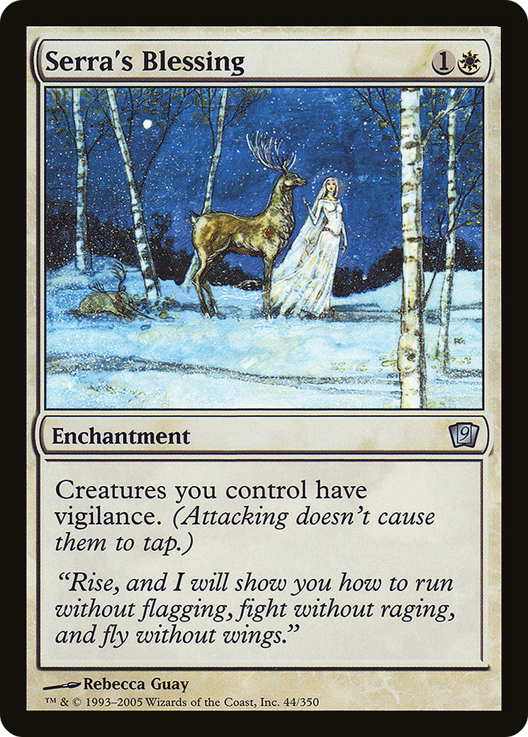 Serra's Blessing (9ED-44★) - Ninth Edition Foil