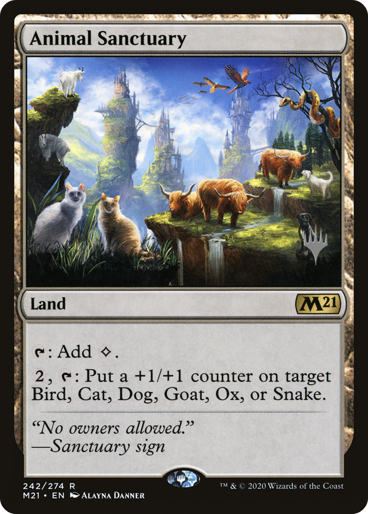 Animal Sanctuary (PPM21-242P) - Core Set 2021 Promos Foil