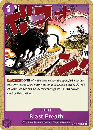 Blast Breath (ST04-016) - Deck de démarrage pré-sortie 4 : Pirates du Royaume Animal 