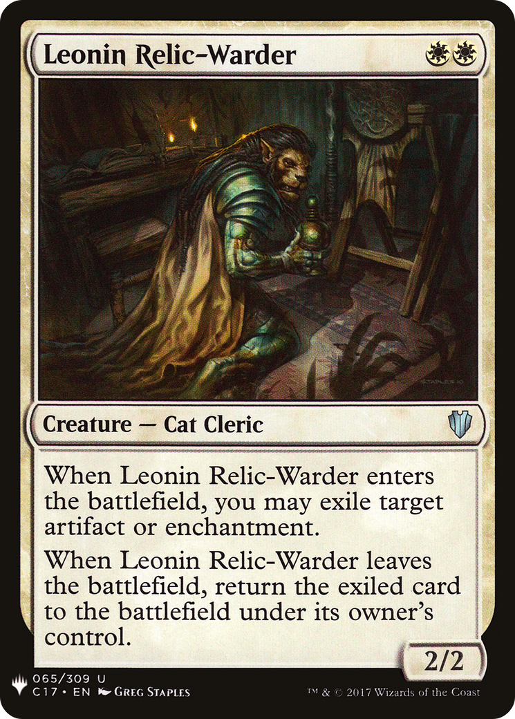 Leonin Relic-Warder (C17) (LIST-C17-65) - The List