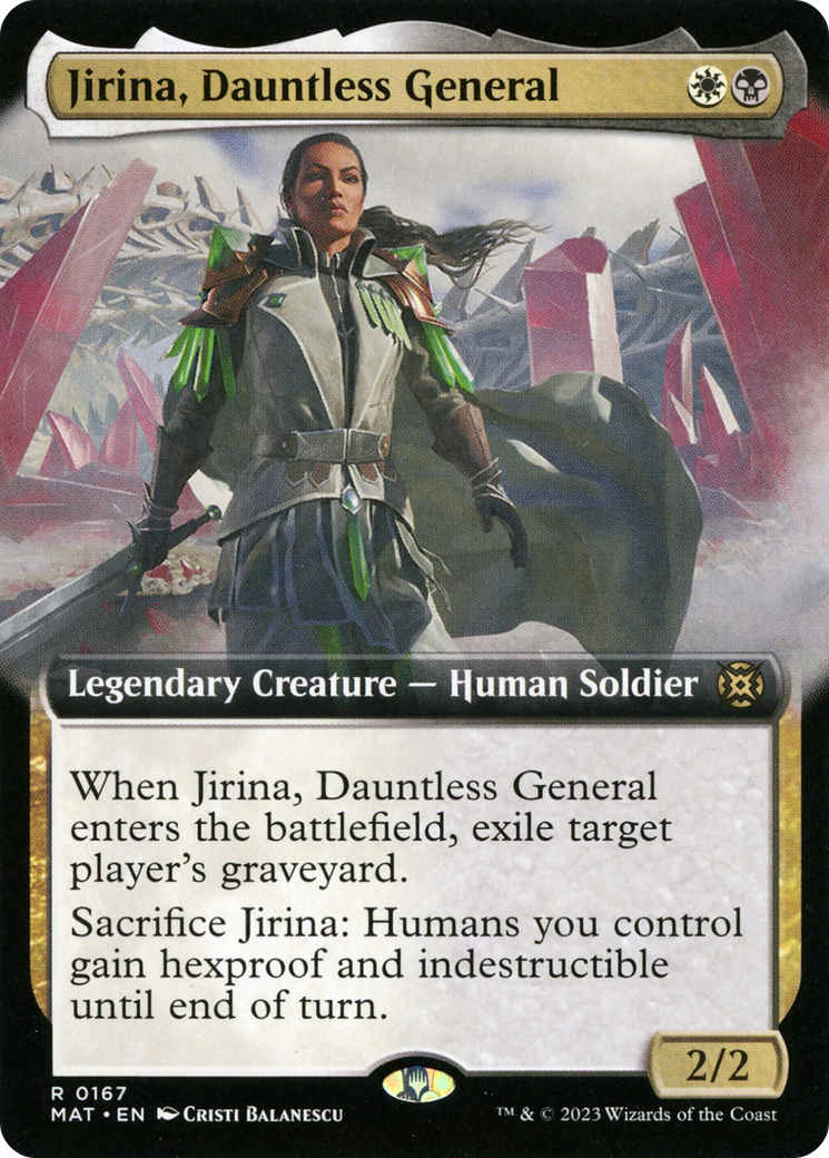 Jirina, Général Intrépide (MAT-167) - March of the Machine: The Aftermath: (Extended Art) Foil 