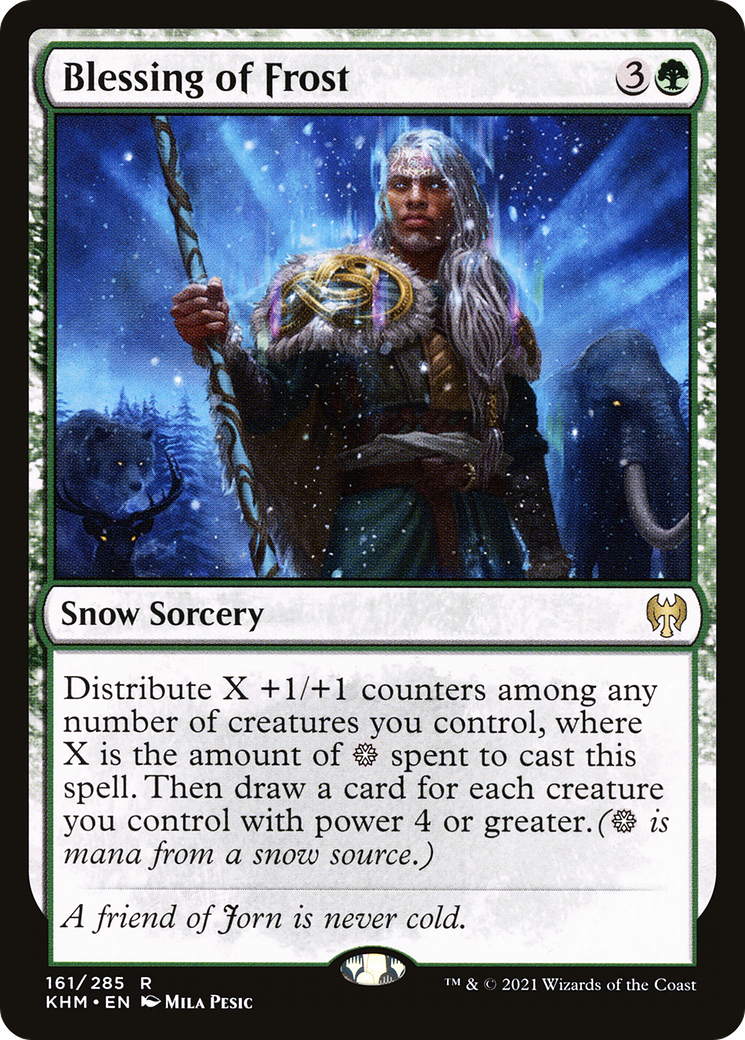 Bénédiction du givre (KHM-161) - Kaldheim : (neige) Foil 