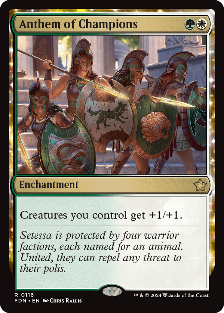 Hymne des Champions (FDN-116) - Fondations : (nyxtouched) Foil 