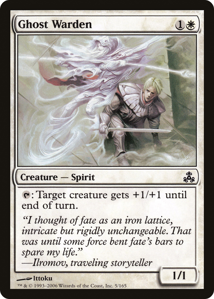Ghost Warden (GPT-005) - Feuille du Pacte des Guildes 