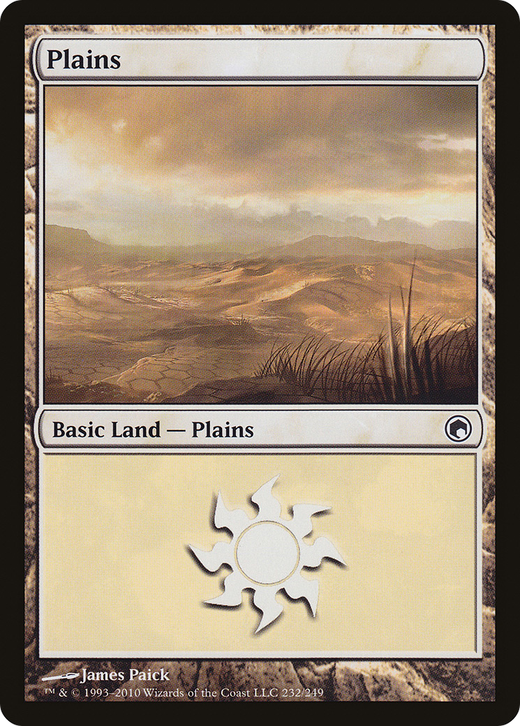 Plains (232) (SOM-232) - Scars of Mirrodin