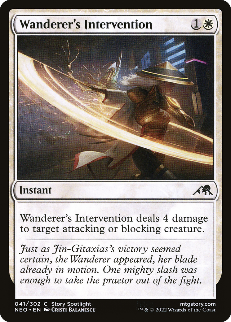 Intervention du vagabond (NEO-041) - Kamigawa : Neon Dynasty Foil 