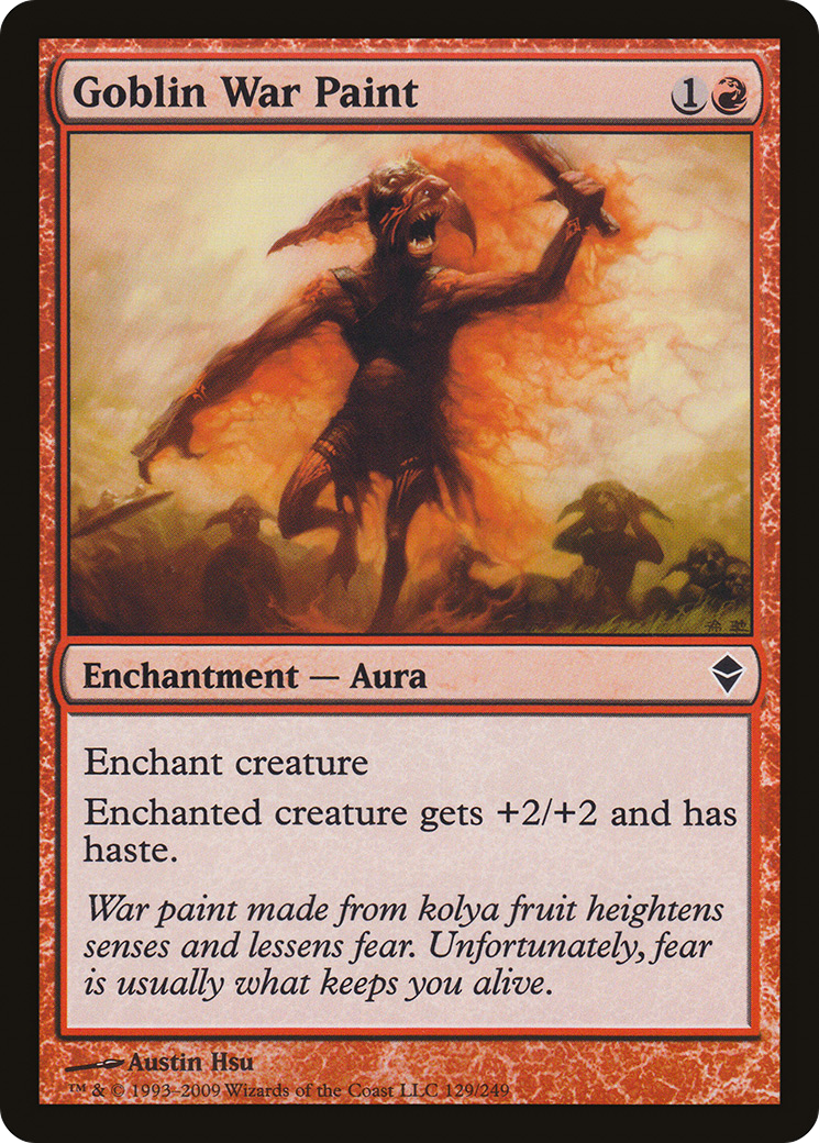 Peinture de guerre gobeline (ZEN-129) - Zendikar