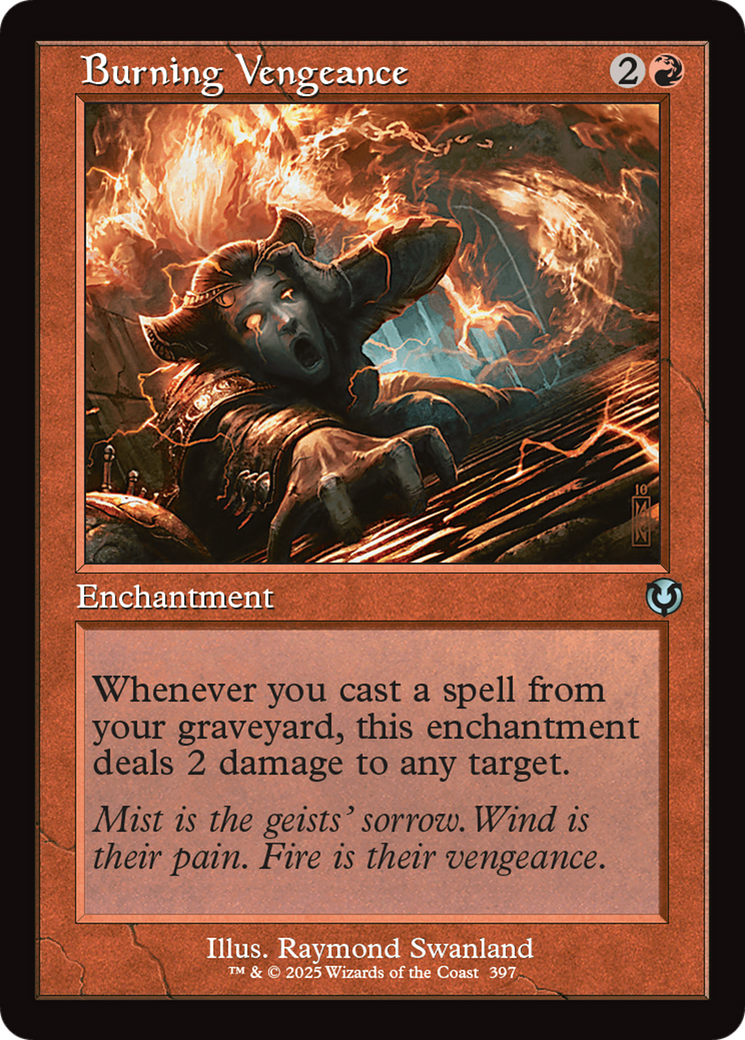 Burning Vengeance (cadre rétro) (INR-397) - Innistrad Remastered Foil 