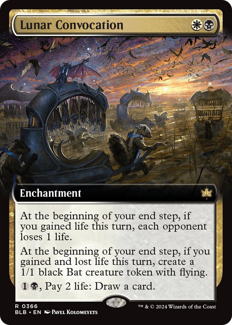 Convocation lunaire (BLB-366) - Bloomburrow : (Extended Art)