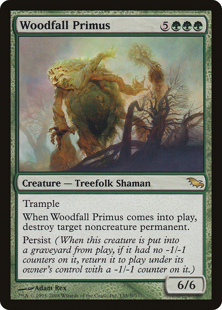 Primus des chutes de bois (SHM-135) - Feuille de Shadowmoor