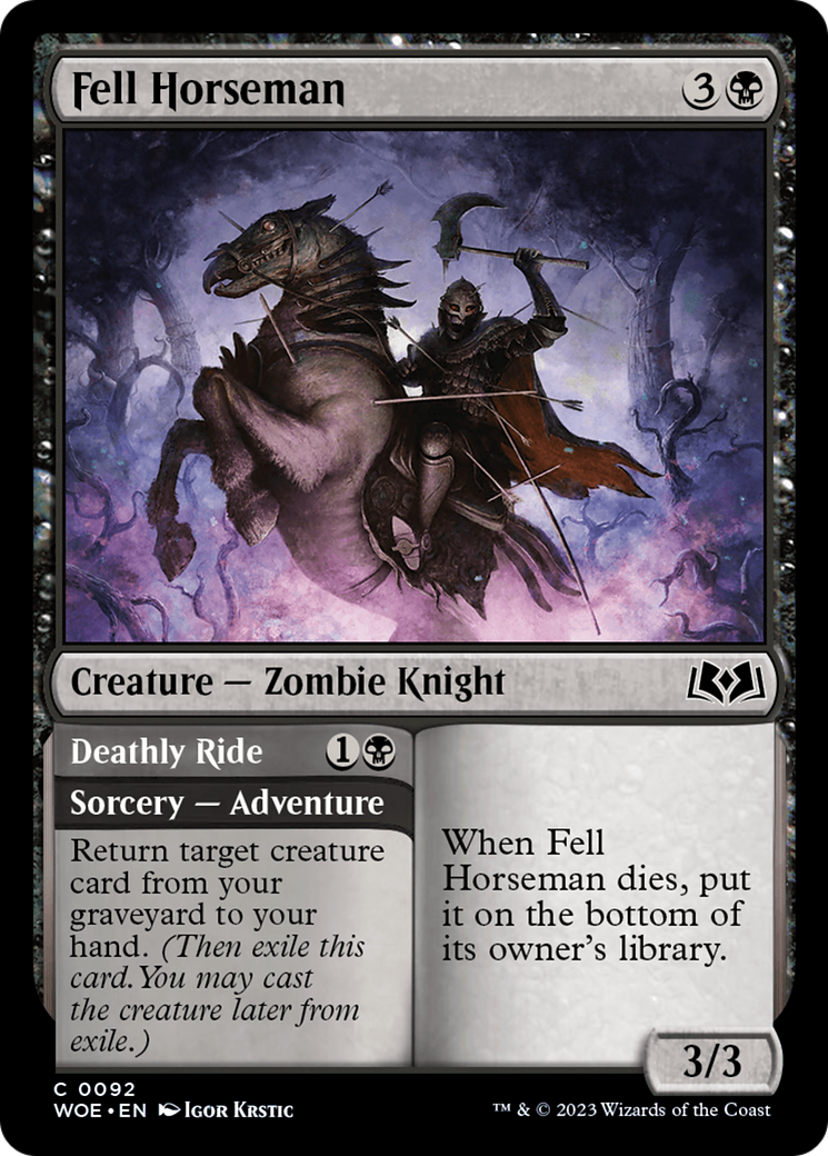 Fell Horseman (WOE-092) - Wilds of Eldraine Foil