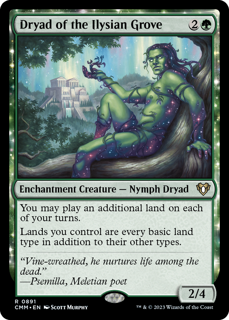 Dryade du Bosquet Ilysien (CMM-891) - Commander Masters : (enchantement) 