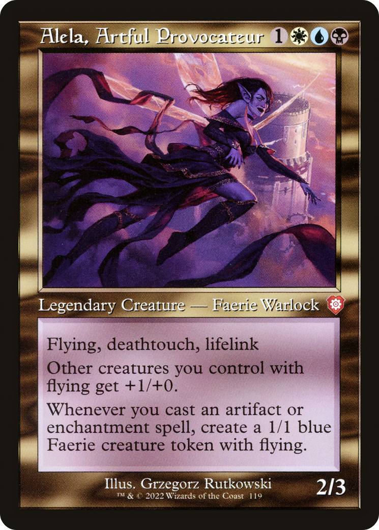Alela, Artful Provocateur (Retro Frame) (BRC-119) - The Brothers' War Commander