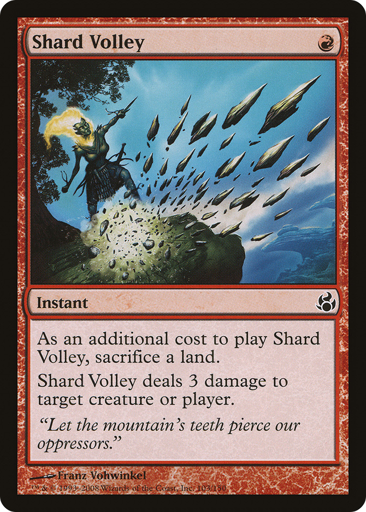 Shard Volley (MOR-103) - Feuille de Morningtide 