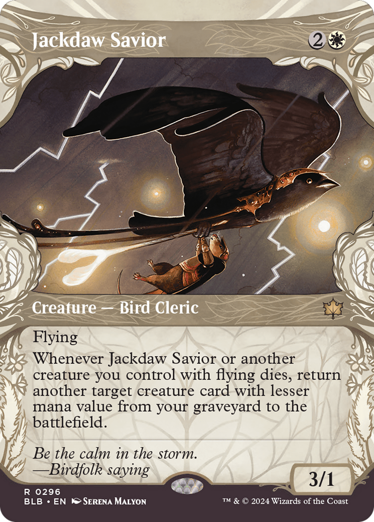 Jackdaw Savior (BLB-296) - Bloomburrow : (Vitrine) 