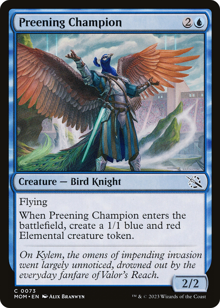 Preening Champion (MOM-073) - March of the Machine Foil
