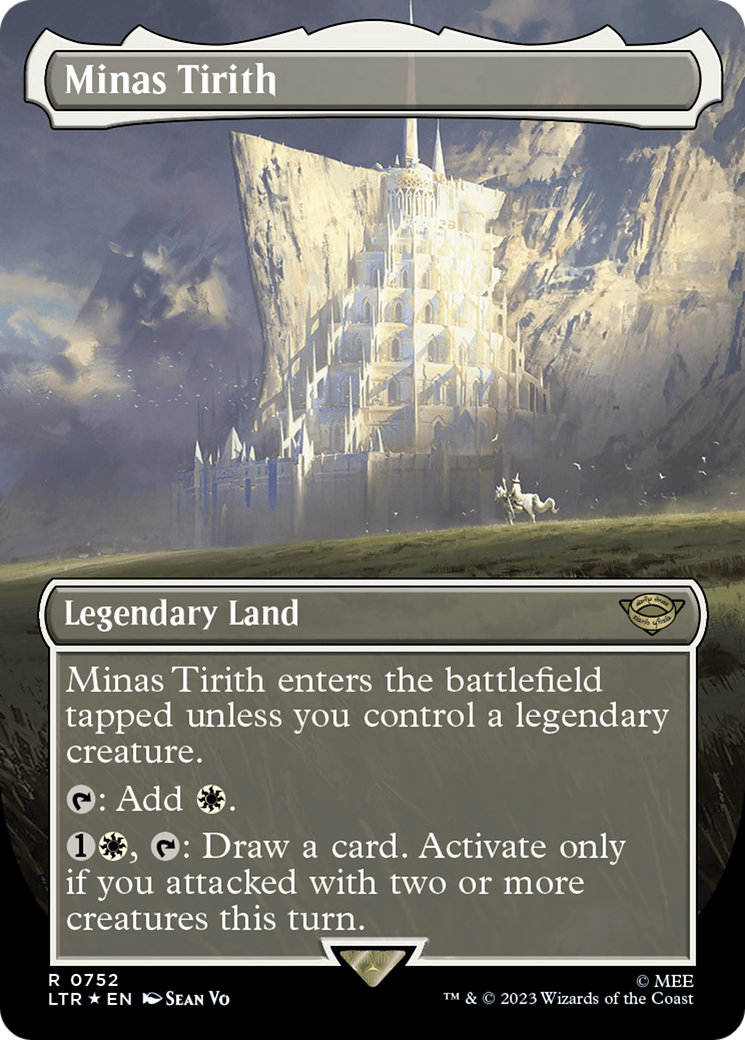 Minas Tirith (Borderless) (Surge Foil) (LTR-752) - The Lord of the Rings: Tales of Middle-earth (Borderless) Foil