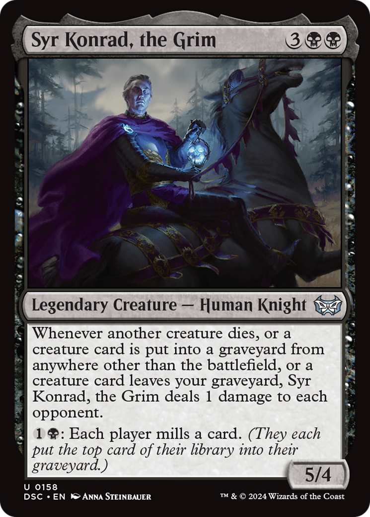 Syr Konrad, the Grim (DSC-158) - Duskmourn: House of Horror Commander