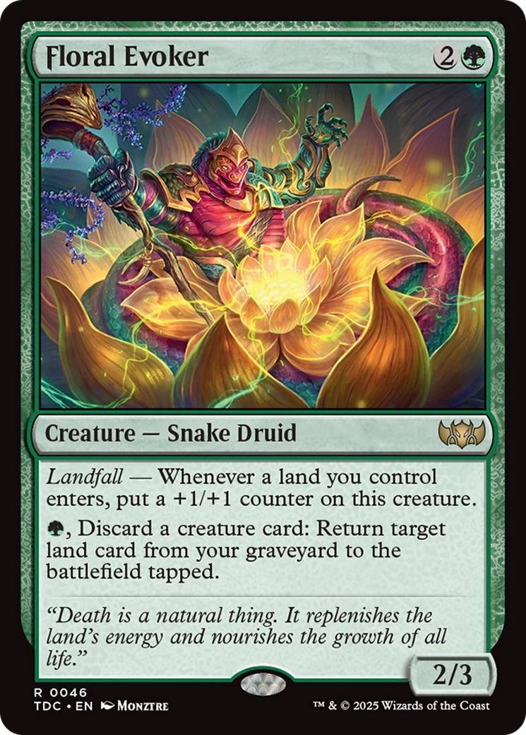 Évocateur Floral (TDC-046) - Commandant : Tarkir : Tempête de Dragons 