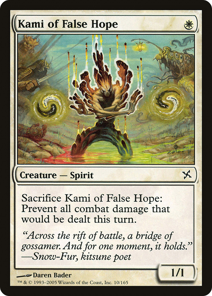 Kami of False Hope (BOK-010) - Betrayers of Kamigawa Foil