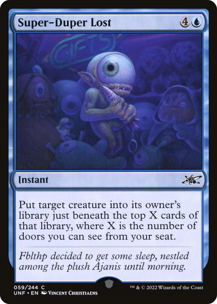Super-Duper Lost (UNF-059) - Unfinity Foil 