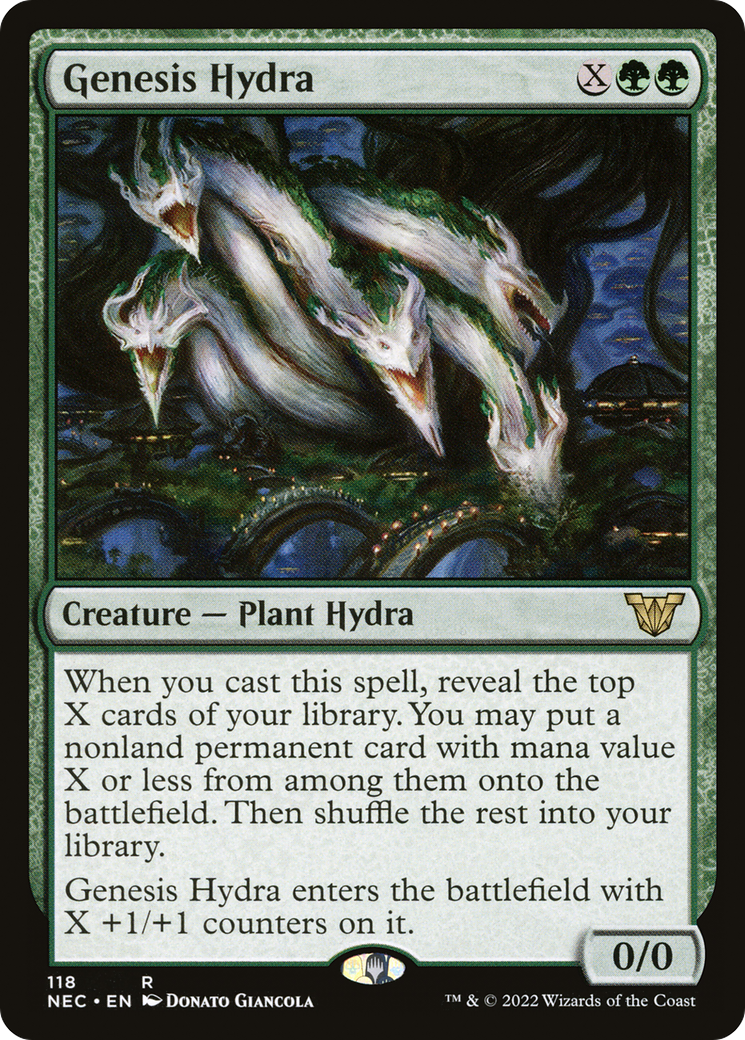 Genesis Hydra (NEC-118) - Neon Dynasty Commander