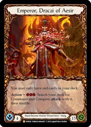 Empereur, Dracai d'Aesir (DYN001) - Dynasty Cold Foil 